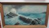 Image #1 of auction lot #43: OFFICE PICK UP REQUIRED.  Oil on canvas painting Blue Costal Surf by t...