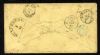 Image #2 of auction lot #496: (24, 32 X2) 1 and 10 1861 issued franked on a trans-Atlantic cover t...