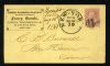 Image #1 of auction lot #498: (64) 3 pink 1861 issue franked on a corner advertising cover. Tied wi...