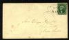 Image #1 of auction lot #494: (13) 10 type I 1855 issue franked on a cover to Canada. Tied with a b...