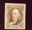 Image #1 of auction lot #1125: (3) 5 Franklin 1875 Reproduction of the 1847 issue. No gum as issued,...