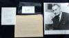 Image #1 of auction lot #1074: Two Lyndon Johnson autograph items plus a letter from the White House ...