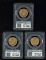 Image #1 of auction lot #1030: Three United States ten dollars 1888-S Liberty gold coins in PCGS hold...