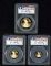 Image #2 of auction lot #1039: United States 2016 W , , and 1/10-ounce gold coins graded by PCGS Pr...