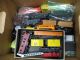 Image #2 of auction lot #1044: Lot remainder of three boxes of model train whatnot. Some cars, some b...
