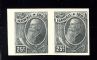 Image #1 of auction lot #1359: (79) plate proof pair, blackish grey, on card VF...