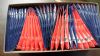 Image #1 of auction lot #1000: Forty Dennison red, white, and blue prefolded 1000 stamp hinges packag...