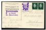 Image #1 of auction lot #589: Two 8pfg stamps tied on picture postcard by 15.10.29 Friedrichshafen c...