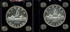 Image #1 of auction lot #1019: Canada 1954 and 1955 proof like silver dollars in Capital holders....