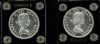 Image #2 of auction lot #1019: Canada 1954 and 1955 proof like silver dollars in Capital holders....