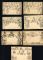 Image #1 of auction lot #499: Great Britain 1840 old accumulation of seven different Mulready envelo...