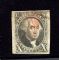 Image #1 of auction lot #1084: (2) Washington used with red cancel on piece nice side margins just cu...