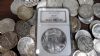 Image #2 of auction lot #1022: United States selection consisting of $28.50 face 90% silver halves an...