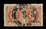 Image #1 of auction lot #1347: (180, 181) se-tenant pair used right stamp with thin F-VF...