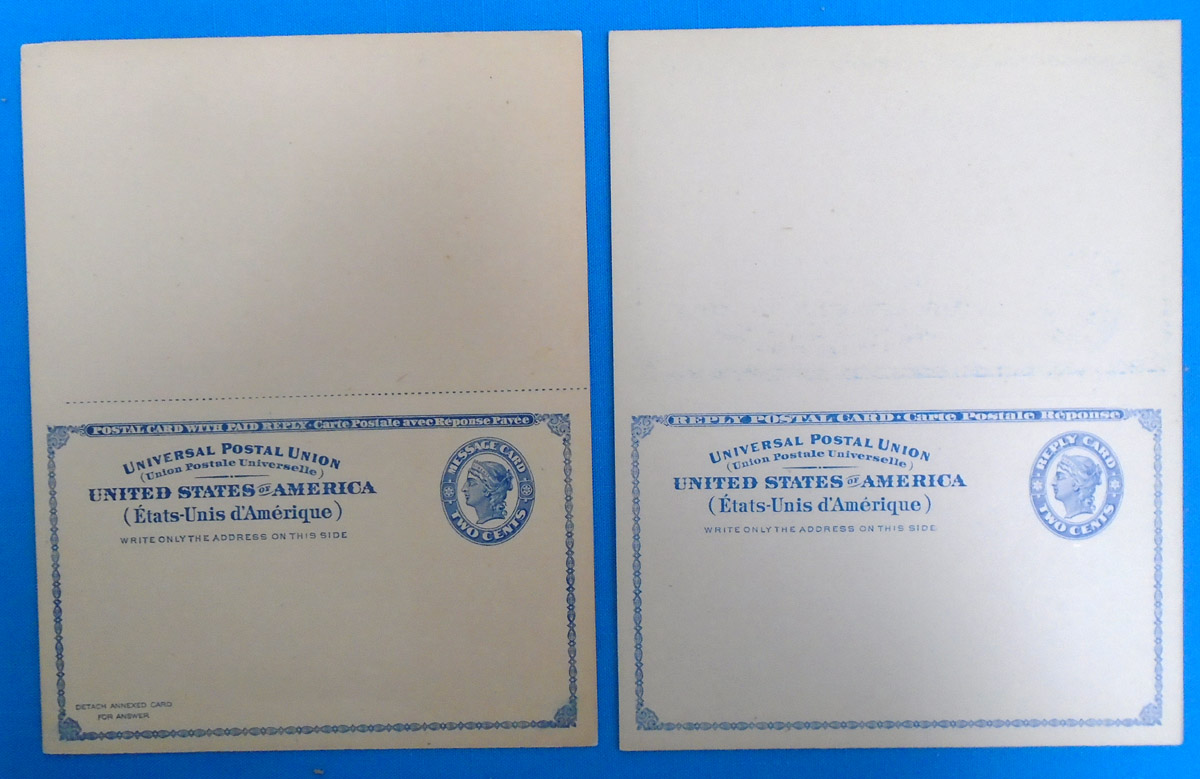 1888 two New Brunswick postal reply cards, registering horses with gvt. 1888 two New Brunswick postal reply cards, registering horses with gvt.