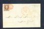 Image #1 of auction lot #435: (1) 5 Franklin franked on a folded letter. Tied with a red grid cance...