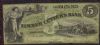 Image #1 of auction lot #1027: United States five dollars from the Timber Cutters Bank of Savannah, ...
