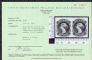 Image #2 of auction lot #1456: (8c) horizontal pair imperf between with Greene cert. og F-VF...