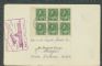 Image #1 of auction lot #532: Canada First Flight cacheted cover having Scott 107c booklet pane of s...