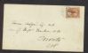 Image #1 of auction lot #520: Canada cover having Scott #4 cancelled on February 13, 1857 in Montrea...