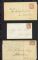 Image #1 of auction lot #507: Canada cover accumulation of seven Scott #14 from 1859-1862. Various t...