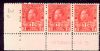 Image #1 of auction lot #1360: (MR3) margin strip of three with plate number two stamps NH other og F...
