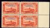 Image #1 of auction lot #1292: (203) NH block with one stamp the broken X variety F-VF...