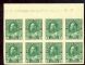 Image #1 of auction lot #1271: (137) og margin block of eight with plate number seven stamps NH VF...