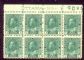 Image #1 of auction lot #1192: (104b) margin block of eight with plate number two stamps NH o/w og Fi...