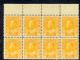 Image #1 of auction lot #1196: (105) margin block of eight with plate number six stamps NH o/w og F-V...