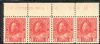 Image #1 of auction lot #1208: (106c) margin strip of four with plate number NH F-VF...