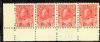 Image #1 of auction lot #1209: (106c) margin strip of four with plate number NH F-VF...