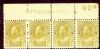 Image #1 of auction lot #1228: (113b) margin strip of four with plate number three stamps og hrs. one...