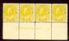 Image #1 of auction lot #1226: (113) margin strip of four with plate number NH Fine...