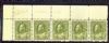 Image #1 of auction lot #1249: (119) og margin strip of five with plate number all stamps NH F-VF...