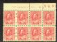 Image #1 of auction lot #1205: (106) og margin block of eight four stamps NH Fine...