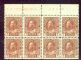 Image #1 of auction lot #1231: (114) og margin block of eight with plate number all stamps NH F-VF...