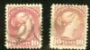 Image #1 of auction lot #1121: (40c, 40d) perf 11 x 12 shades used F-VF...