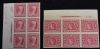 Image #1 of auction lot #1016: (368, 371) 1909 imperf commemorative plate blocks. Both are NH with a ...