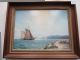 Image #1 of auction lot #44: OFFICE PICK UP REQUIRED.  Oil on wood painting Sail Fishing by the now...