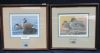 Image #1 of auction lot #37: Two framed and matted under glass duck prints from the State of Michig...