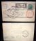 Image #1 of auction lot #396: (C14) 1930 Zeppelin $1.30 value franked on a flight postal card. Corne...