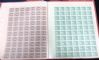 Image #2 of auction lot #1187: (859-893) Famous Americans in sheets of fifty a few perf seps. in marg...