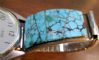 Image #4 of auction lot #1096: Working Pulsar men's wrist watch. Turquoise  and silver inserts hand m...