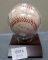 Image #1 of auction lot #1139: Mickey Mantel era Yankee Team signed baseball in an encapsulated displ...