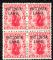 Image #1 of auction lot #1536: (131d) Victoria Land overprint NH block F-VF...