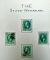 Image #3 of auction lot #50: Around 2,000 three cent banknote stamps on pages. There are pages that...