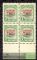Image #1 of auction lot #1444: (21) NH block one stamp with a bit of gum toning F-VF...