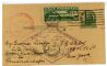 Image #1 of auction lot #493: (C13) 65 1930 Zeppelin franked on a UX27 round trip flight. Green ret...