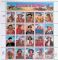 Image #2 of auction lot #1208: (2869 x2, 2870 x5) Legends sheets no folders NH F-VF...